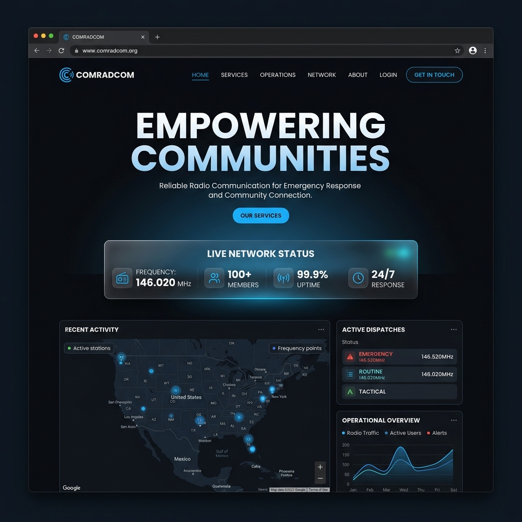 COMRADCOM Network Philippines Website Showcase